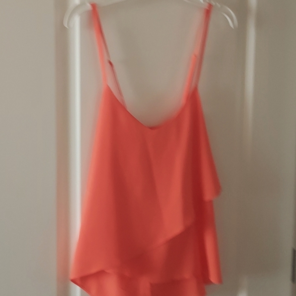 Orange flowing camisole  x small